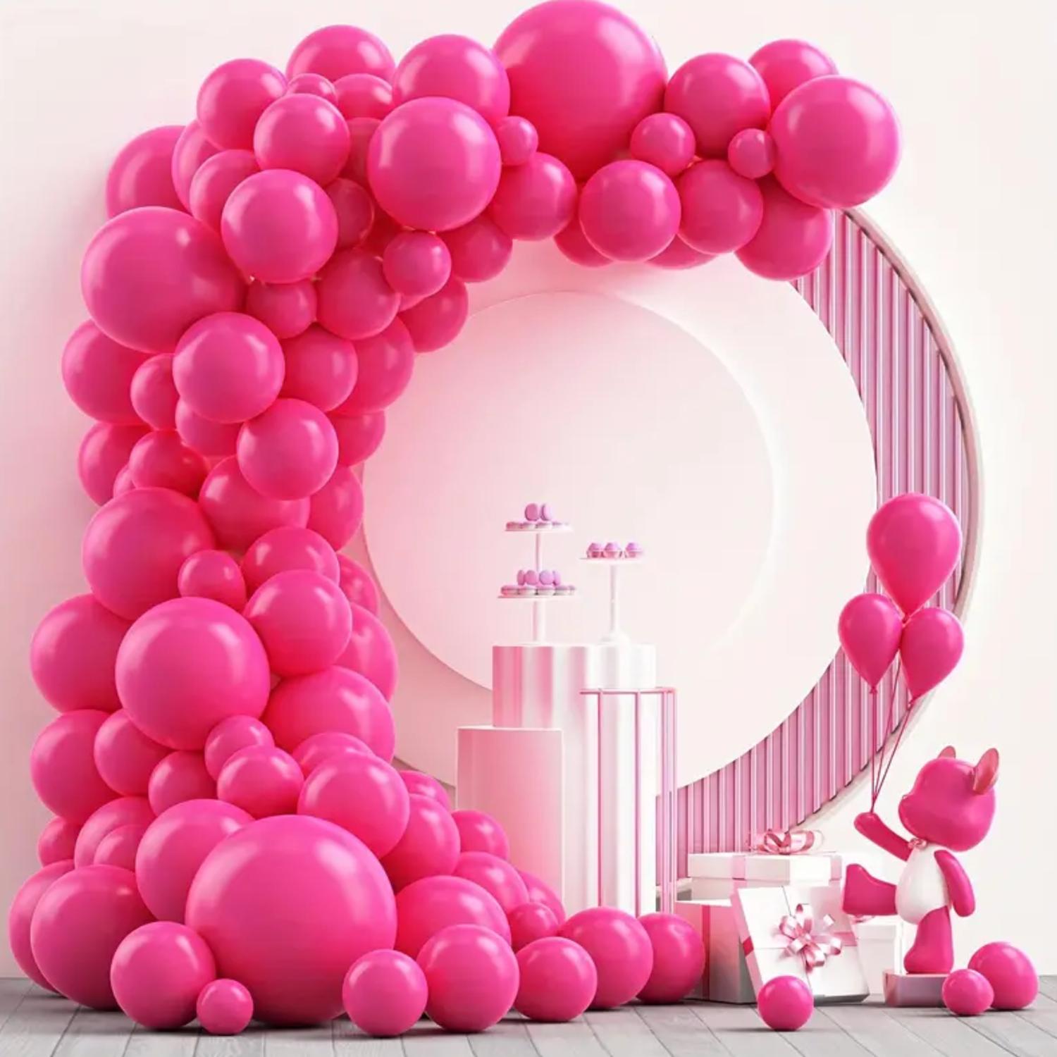 PACK X50 GLOBO TAMAÑO 30 CM ROSADO - 8