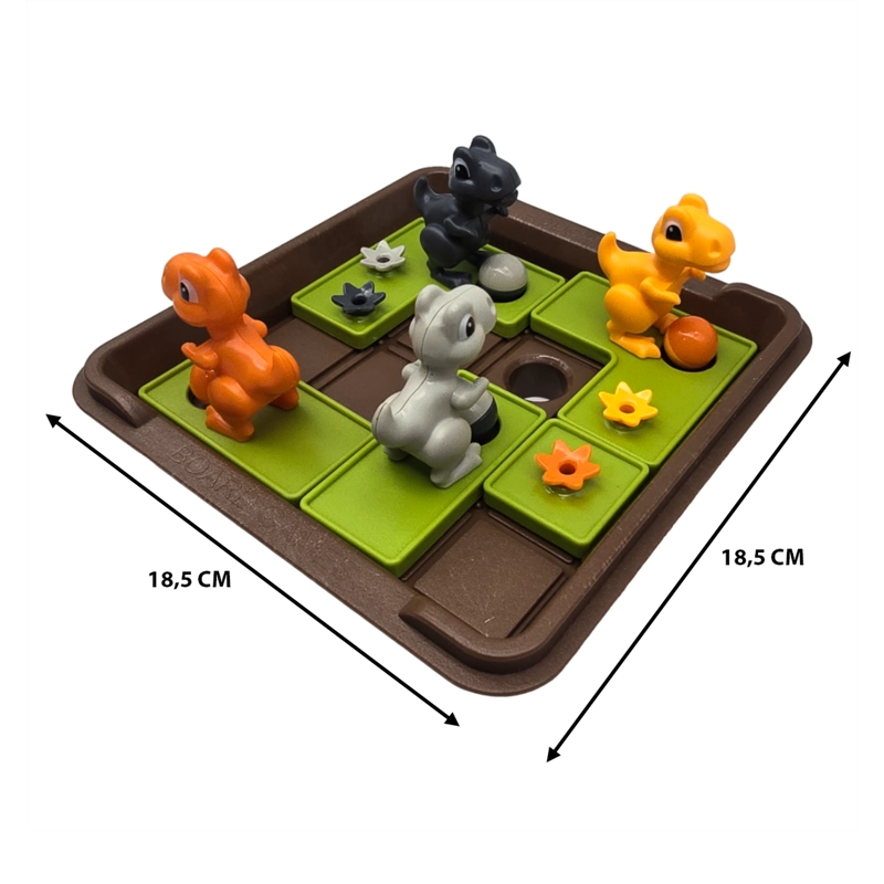 ROMPECABEZA VERDE 3D JUEGO DE HABILIDAD Y LOGICA FUNNY DINOSAURIO - 5
