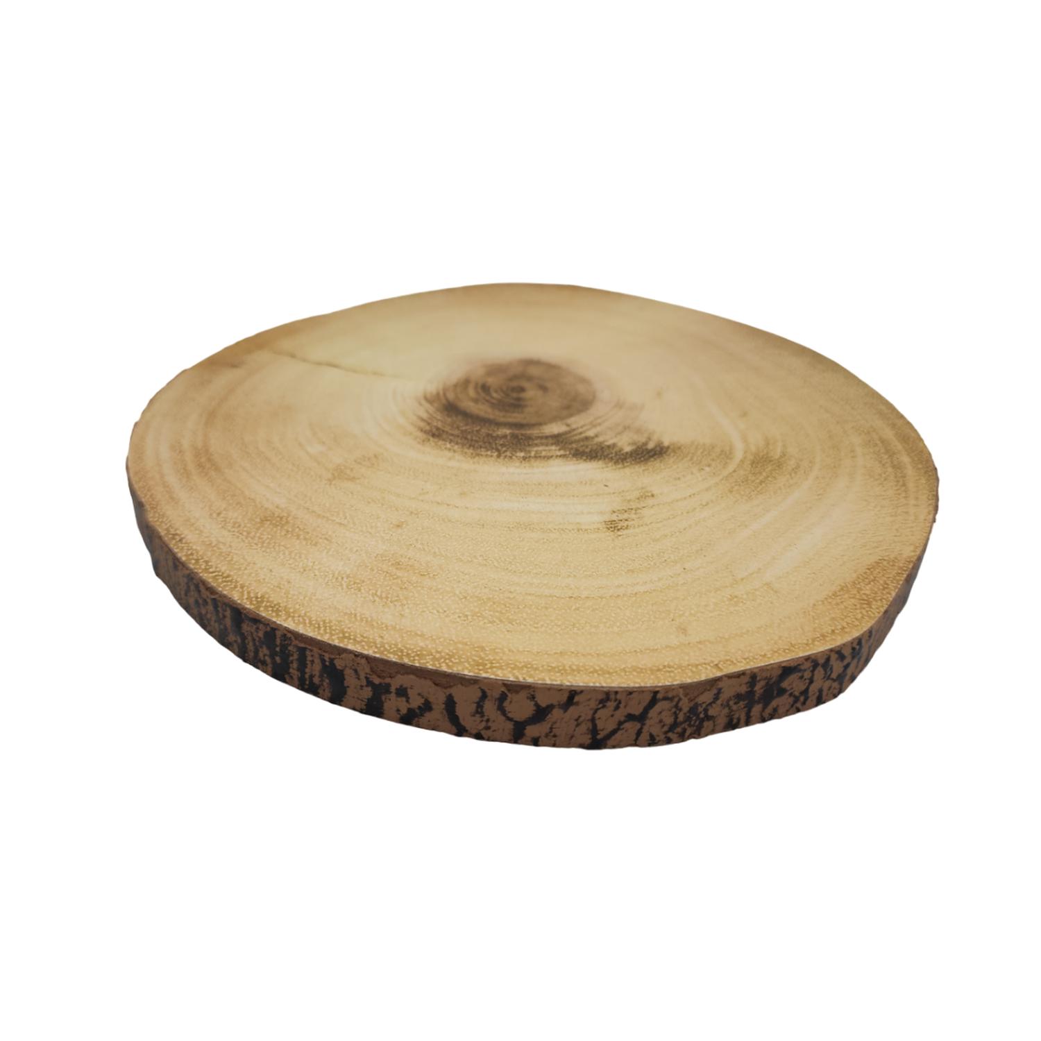 SOPORTE BASE PARA OLLAS CALIENTES DISEÑO TRONCO DE MADERA M - 1