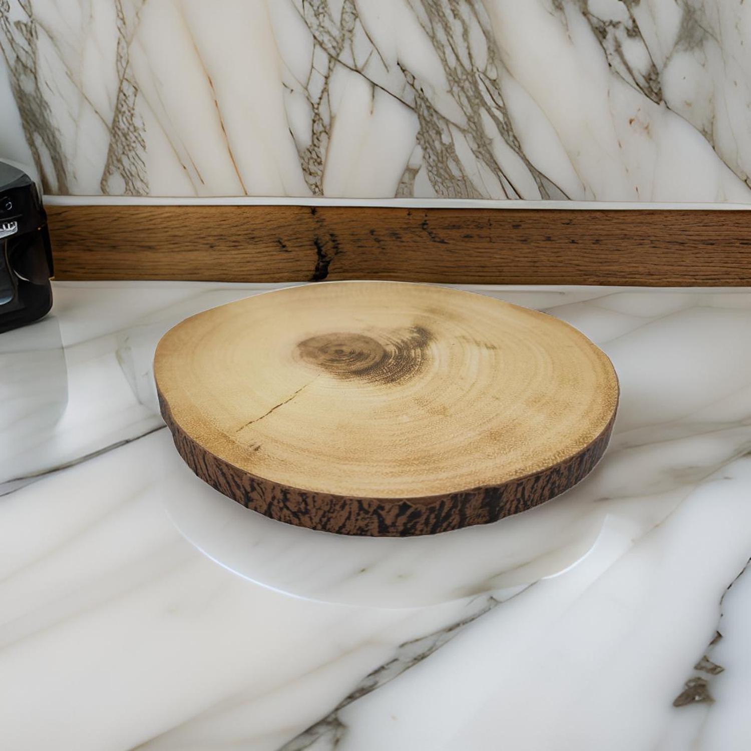 SOPORTE BASE PARA OLLAS CALIENTES DISEÑO TRONCO DE MADERA M - 4