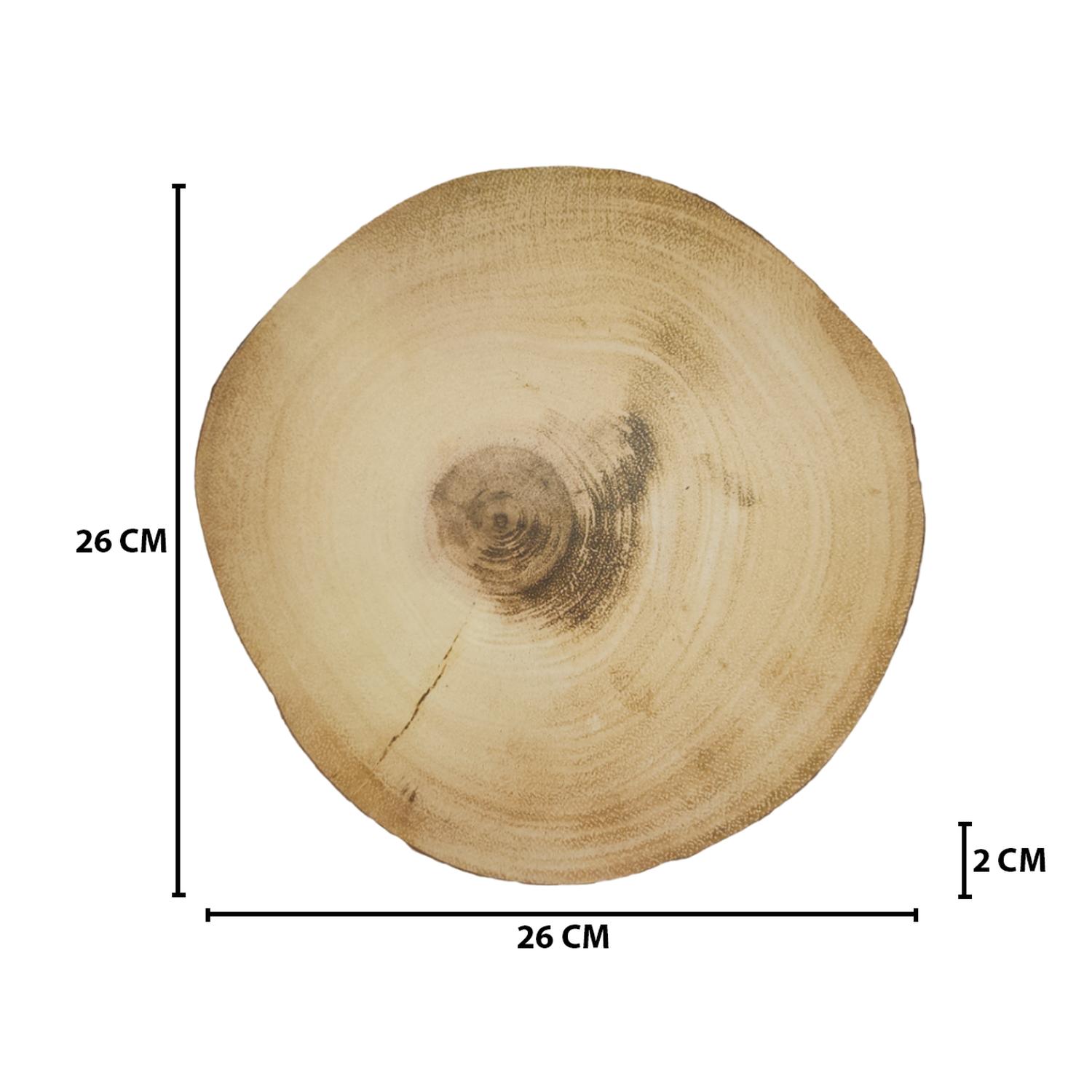 SOPORTE BASE PARA OLLAS CALIENTES DISEÑO TRONCO DE MADERA M - 5