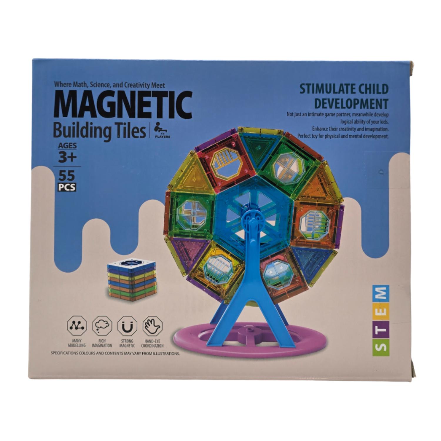SET CONSTRUCCIÓN MAGNÉTICO PIEZAS MAGNETICAS 55 PIEZAS - 2