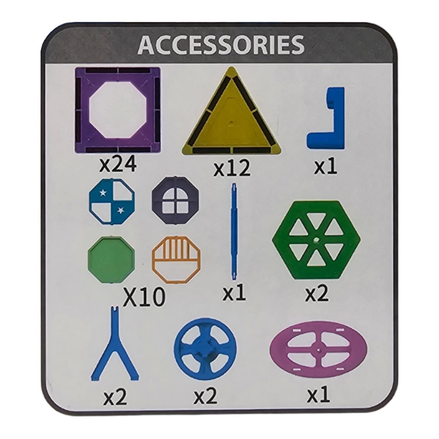 SET CONSTRUCCIÓN MAGNÉTICO PIEZAS MAGNETICAS 55 PIEZAS - 5