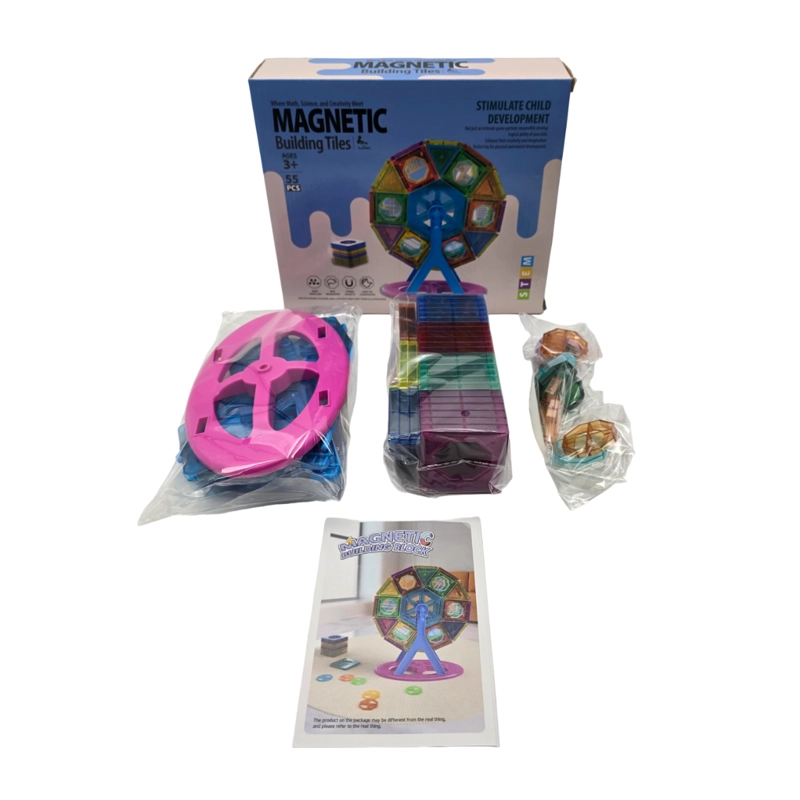 SET CONSTRUCCIÓN MAGNÉTICO PIEZAS MAGNETICAS 55 PIEZAS - 6