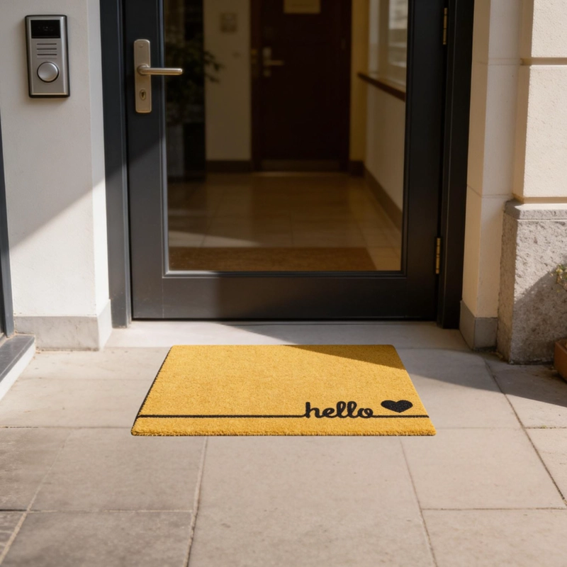 ALFOMBRA HOME CORAZON LIMPIAPIES FELPUDO ENTRADA - 2