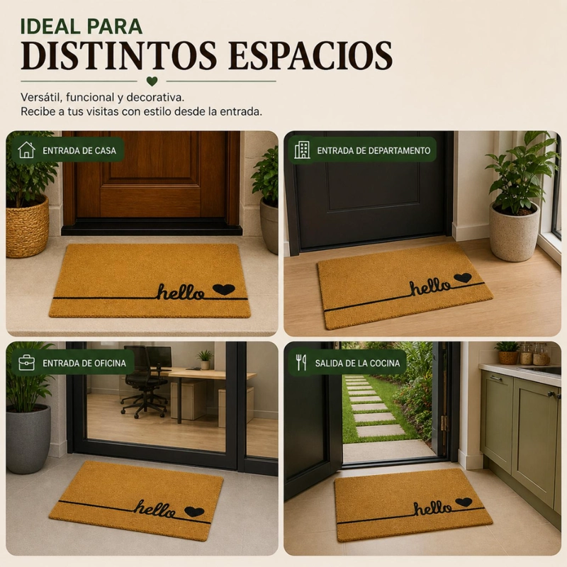 ALFOMBRA HOME CORAZON LIMPIAPIES FELPUDO ENTRADA - 5