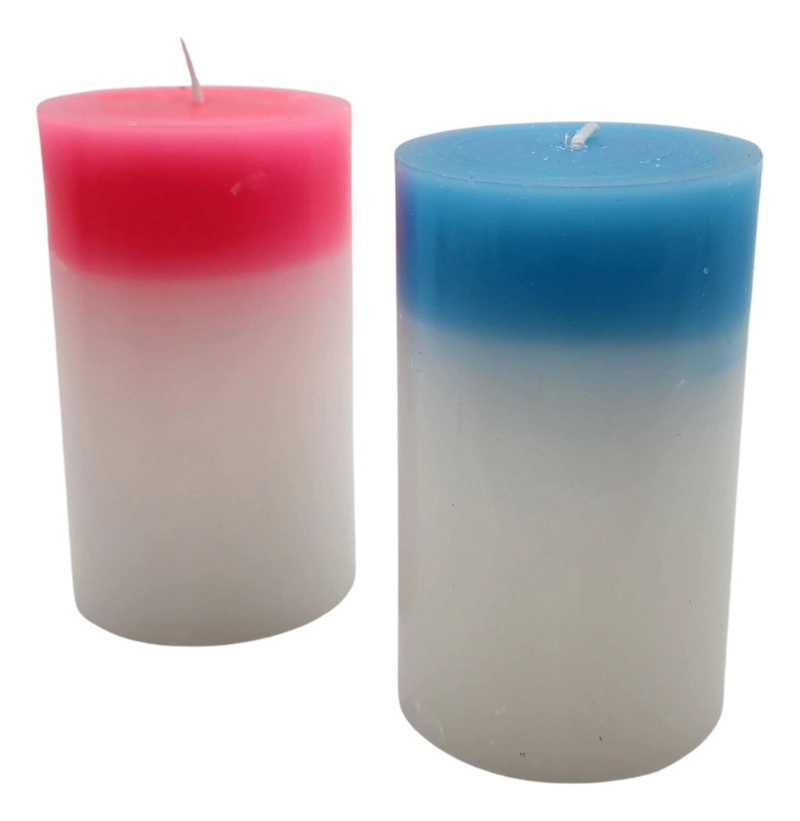 VELA MAGICA DE CERA QUE CAMBIA DE COLORES ROMANTICA DECORA BLANCO - VELA MAGICA - 2