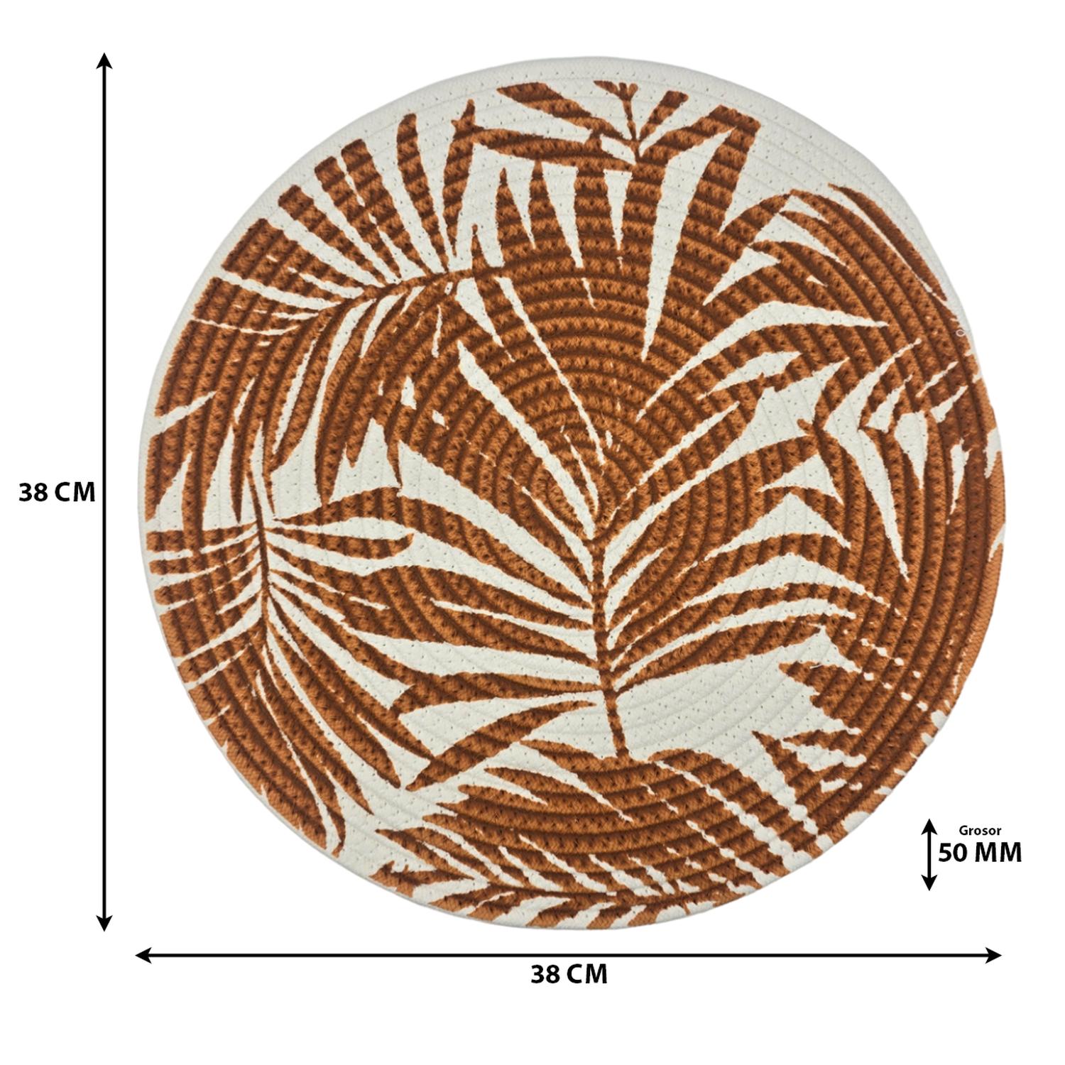 SET 2 BASE OLLA HOJAS COSAS CALIENTES INDIVIDUALES TERRACOTA - 6