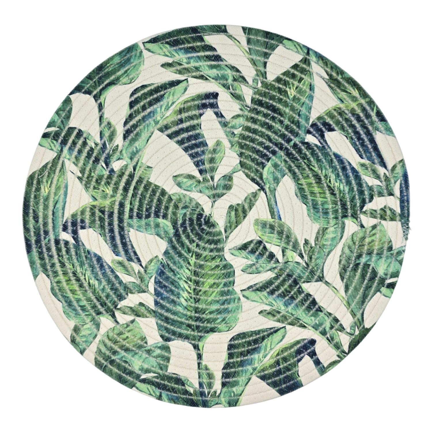 SET 2 BASE OLLA HOJAS COSAS CALIENTES INDIVIDUALES VERDE - 1