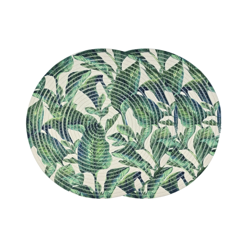 SET 2 BASE OLLA HOJAS COSAS CALIENTES INDIVIDUALES VERDE - 2