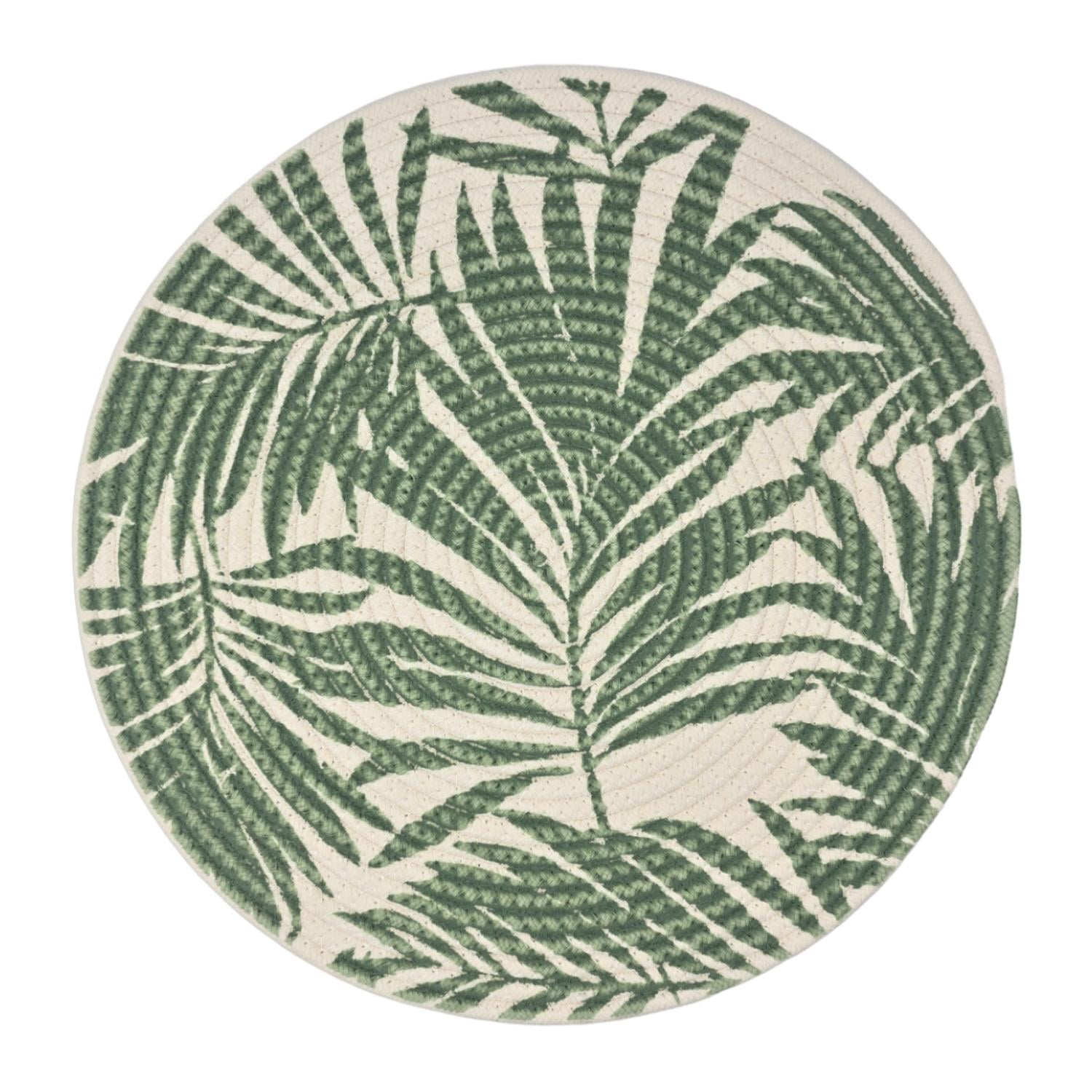 SET 2 BASE OLLA HOJAS COSAS CALIENTES INDIVIDUALES VERDE - 1
