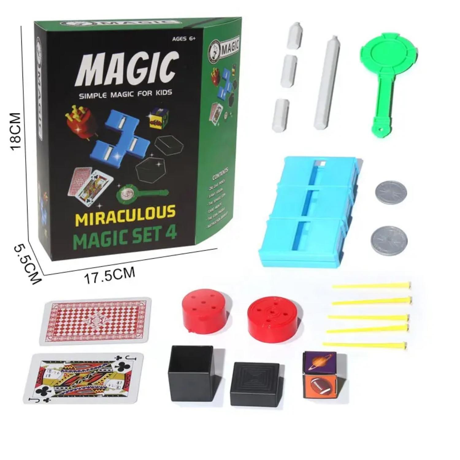 SET JUEGO MAGIA Y TRUCOS CLÁSICO NIÑO ADULTO VERDE - 2