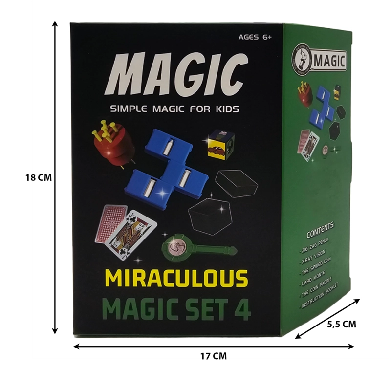 SET JUEGO MAGIA Y TRUCOS CLÁSICO NIÑO ADULTO VERDE - 5