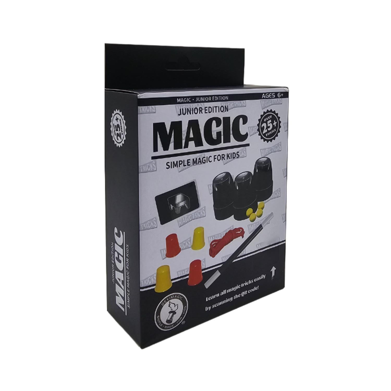 SET JUEGO MAGIA MAGIC 25 TRUCOS MAGO CON VARITA NIÑOS AMARILLO 2024 - 1