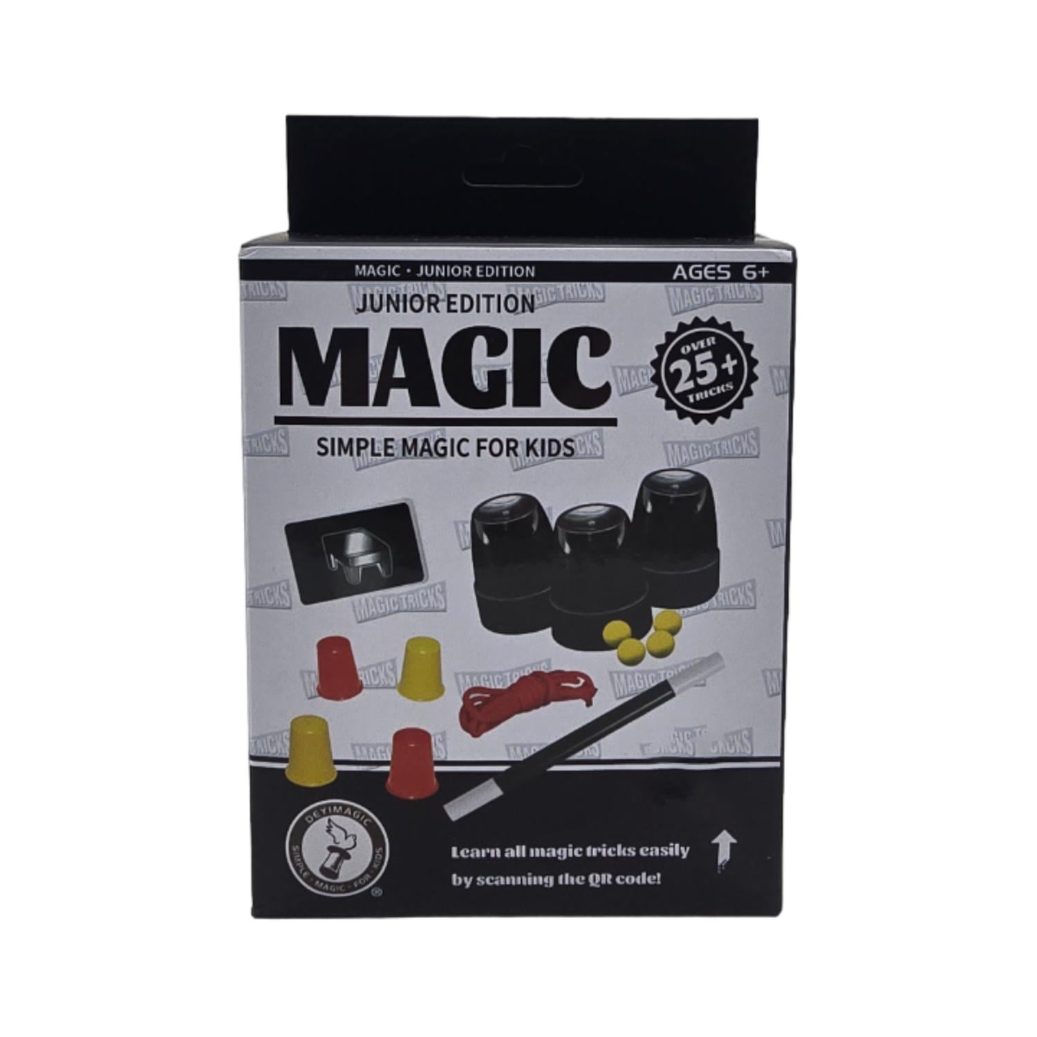 SET JUEGO MAGIA MAGIC 25 TRUCOS MAGO CON VARITA NIÑOS AMARILLO 2024 - 2