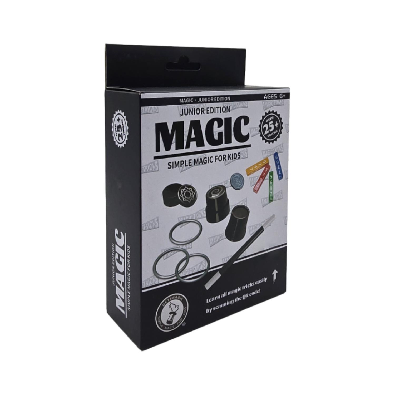 SET JUEGO MAGIA MAGIC 25 TRUCOS MAGO CON VARITA NIÑOS BEIGE 2024 - 1