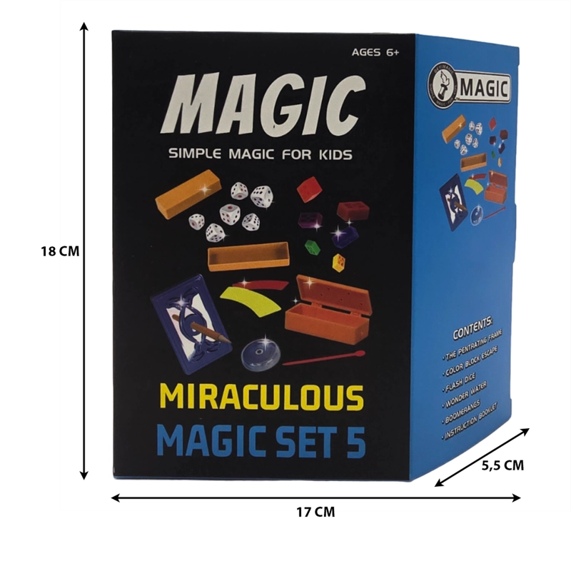 SET JUEGO MAGIA Y TRUCOS CLÁSICO NIÑO ADULTO CELESTE - 5