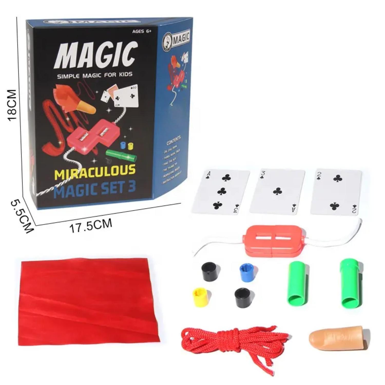 SET JUEGO MAGIA Y TRUCOS CLÁSICO NIÑO ADULTO AZUL - 2