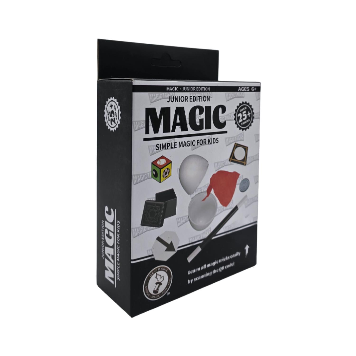 SET JUEGO MAGIA MAGIC 25 TRUCOS MAGO CON VARITA NIÑOS NEGRO 2024 - 1