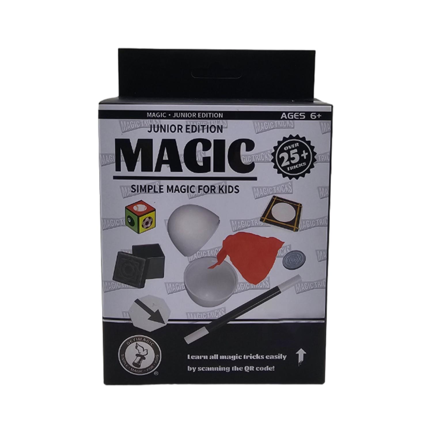 SET JUEGO MAGIA MAGIC 25 TRUCOS MAGO CON VARITA NIÑOS NEGRO 2024 - 2