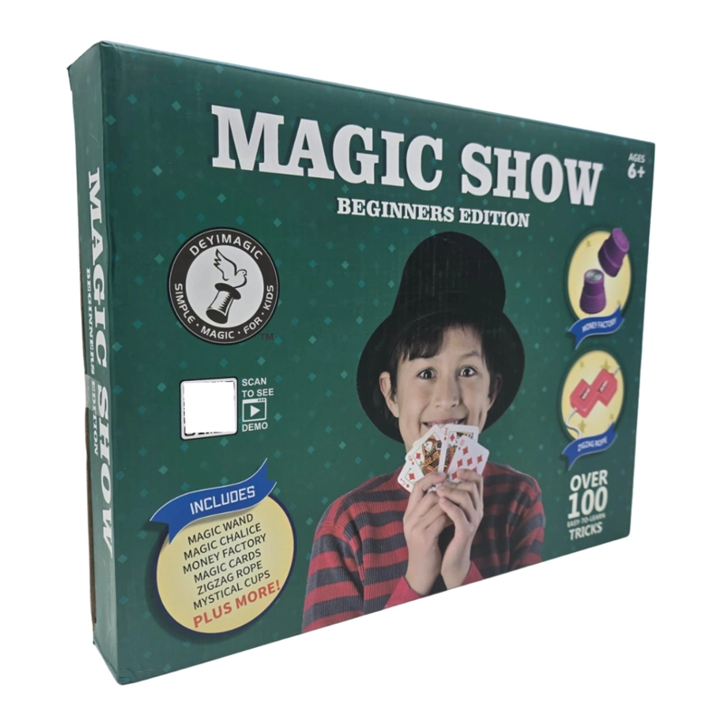 SET JUEGO DE MAGIA MAGIC 100 TRUCOS DE MAGO CON VARITA NIÑOS - 2