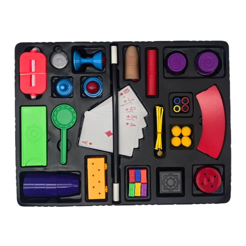 SET JUEGO DE MAGIA MAGIC 100 TRUCOS DE MAGO CON VARITA NIÑOS - 3