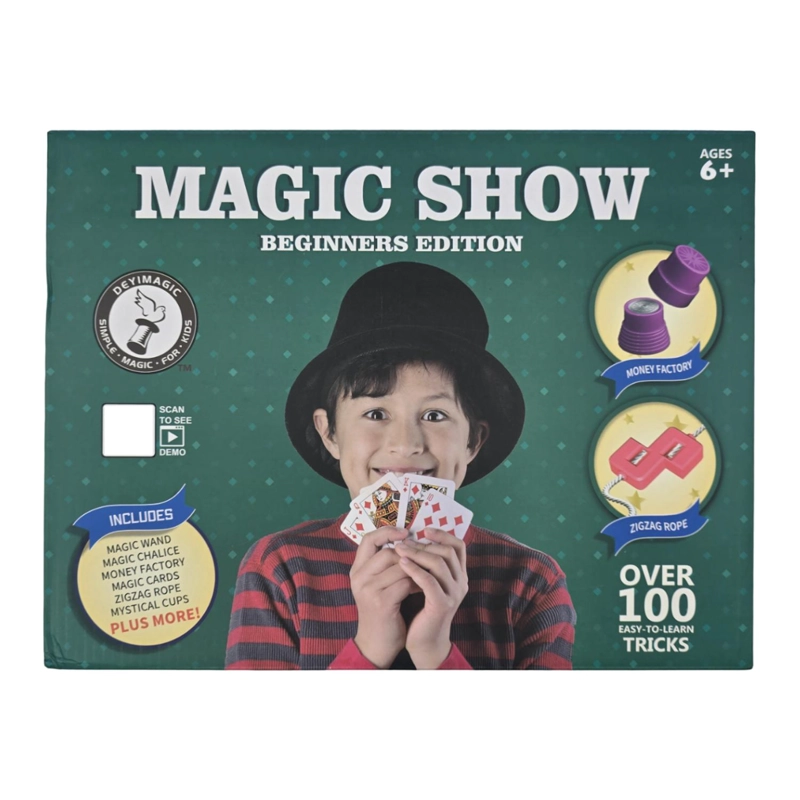 SET JUEGO DE MAGIA MAGIC 100 TRUCOS DE MAGO CON VARITA NIÑOS - 5