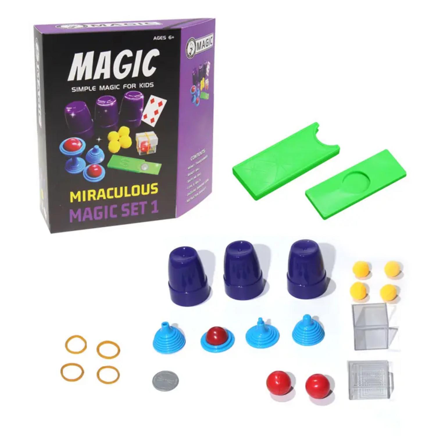 SET JUEGO MAGIA Y TRUCOS CLÁSICO NIÑO ADULTO MORADO - 1