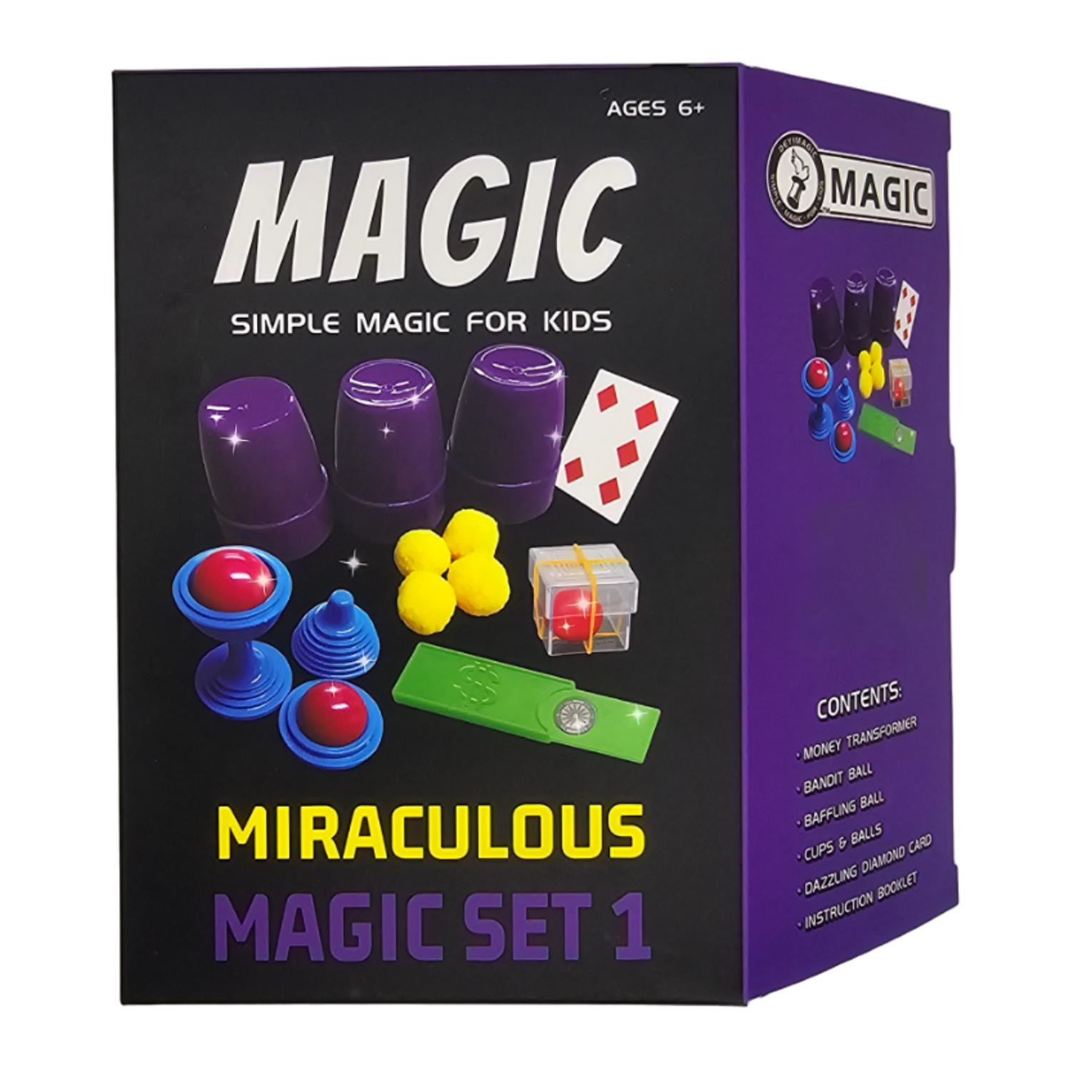 SET JUEGO MAGIA Y TRUCOS CLÁSICO NIÑO ADULTO MORADO - 4