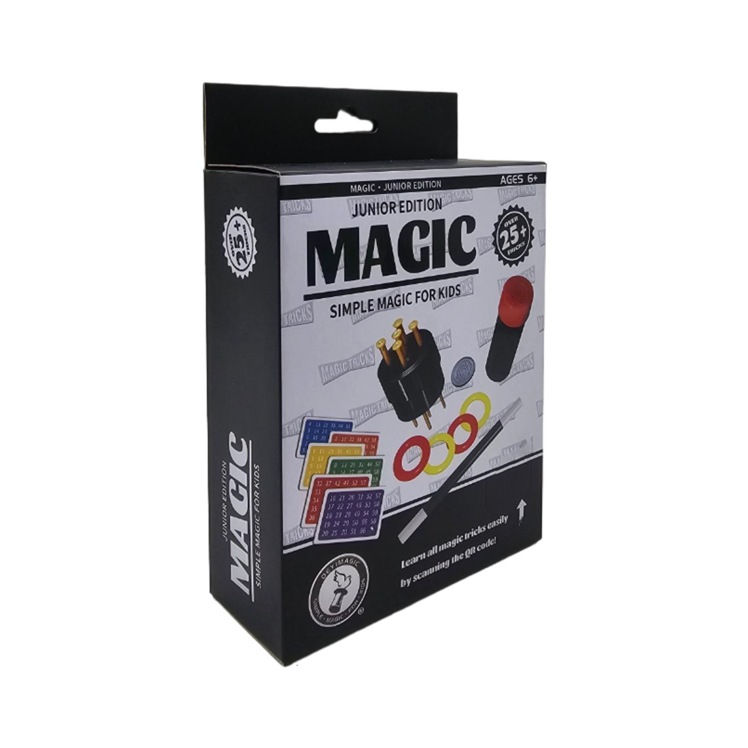 SET JUEGO MAGIA MAGIC 25 TRUCOS MAGO CON VARITA NIÑOS ROJO 2024 - 1