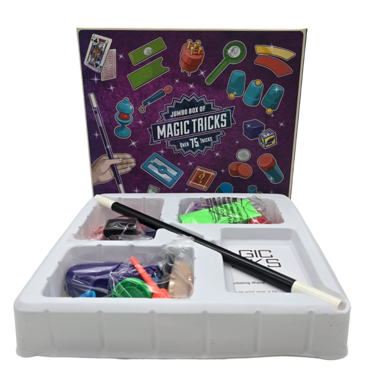 SET JUEGO DE MAGIA MAGIC 75 TRUCOS DE MAGO CON VARITA NIÑOS - 4