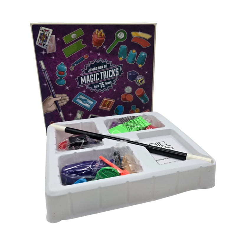 SET JUEGO DE MAGIA MAGIC 75 TRUCOS DE MAGO CON VARITA NIÑOS - 5