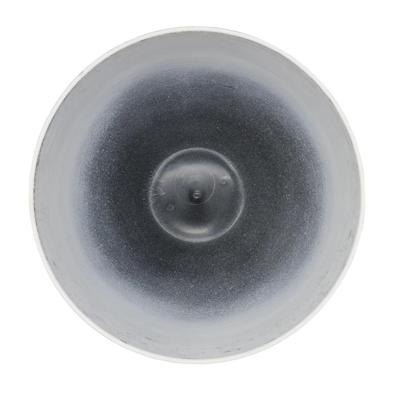 MACETERO MACETA DISEÑO RAYAS ENVEJECIDO DE PLASTICO BLANCO M - 4