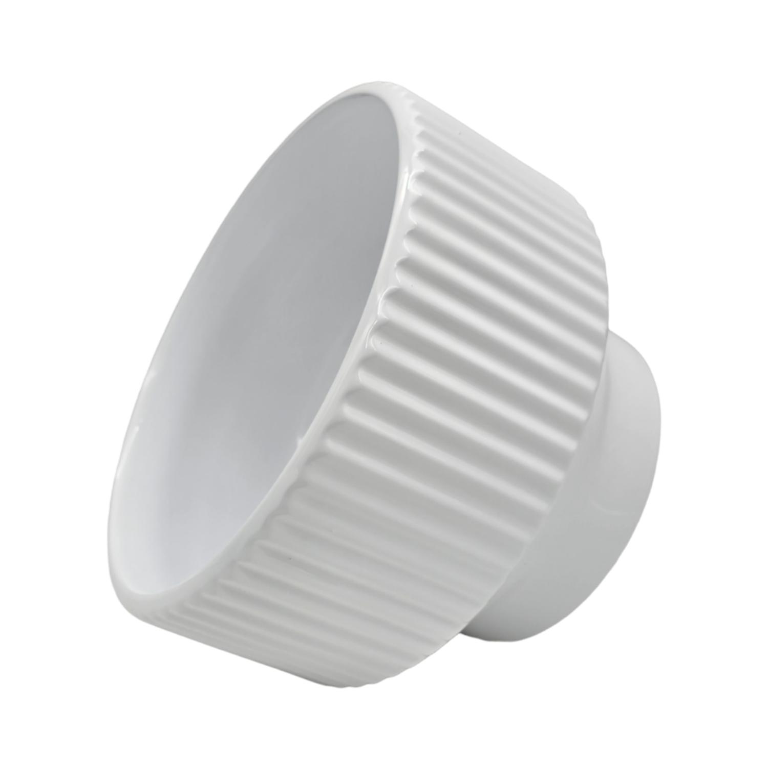 MACETERO MACETA DE CERAMICA COPON BLANCO BRILLANTE L - 3