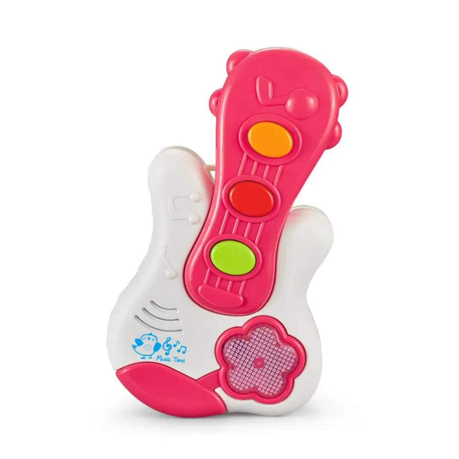 JUGUETE PIANO MÚSICAL CON LUCES SONIDOS FORMA GUITARRA BEBE - 1
