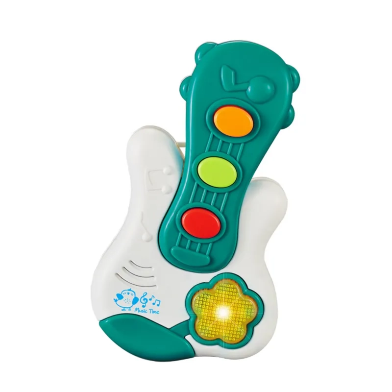 JUGUETE PIANO MÚSICAL CON LUCES SONIDOS FORMA GUITARRA BEBE - 1