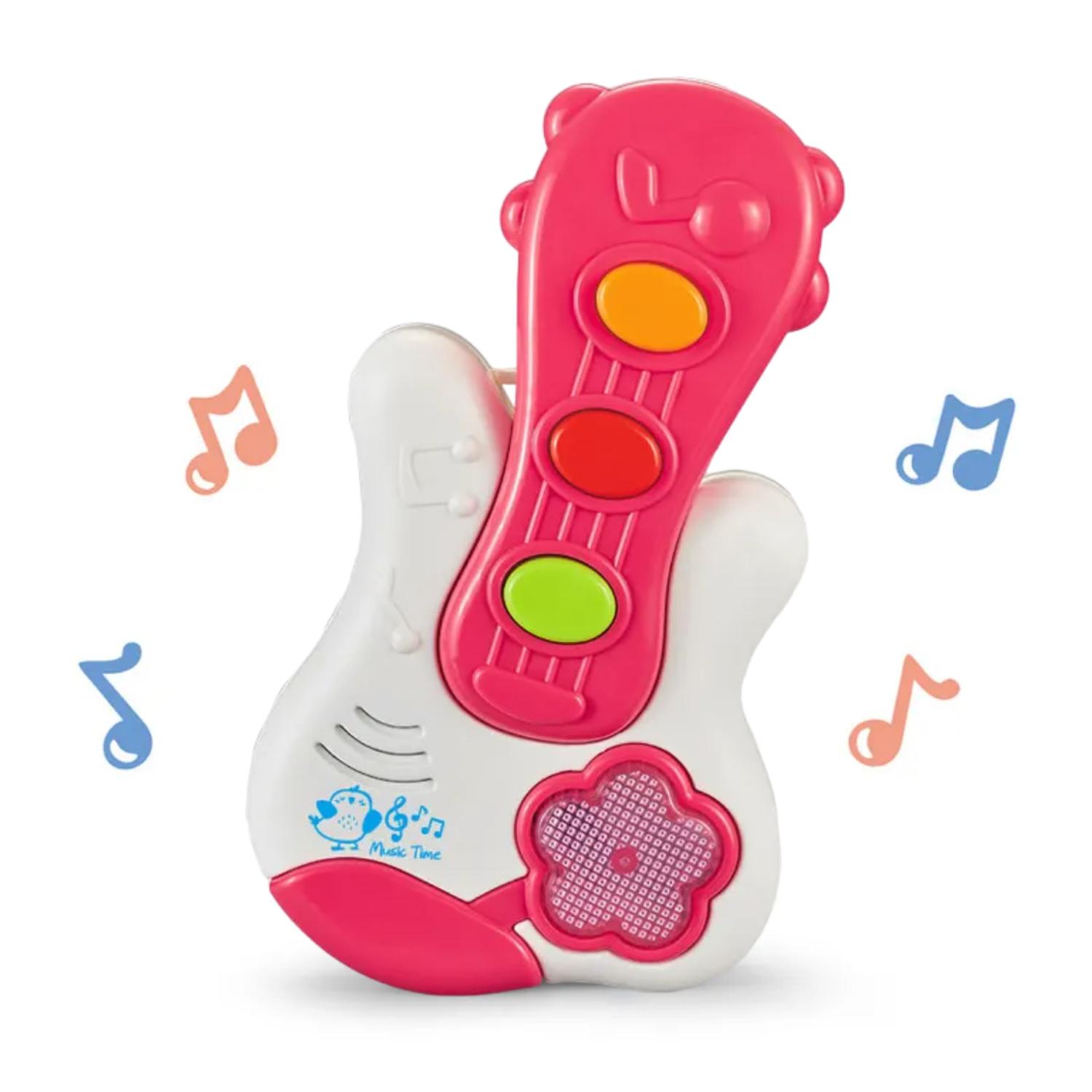 JUGUETE PIANO MÚSICAL CON LUCES SONIDOS FORMA GUITARRA BEBE - 2