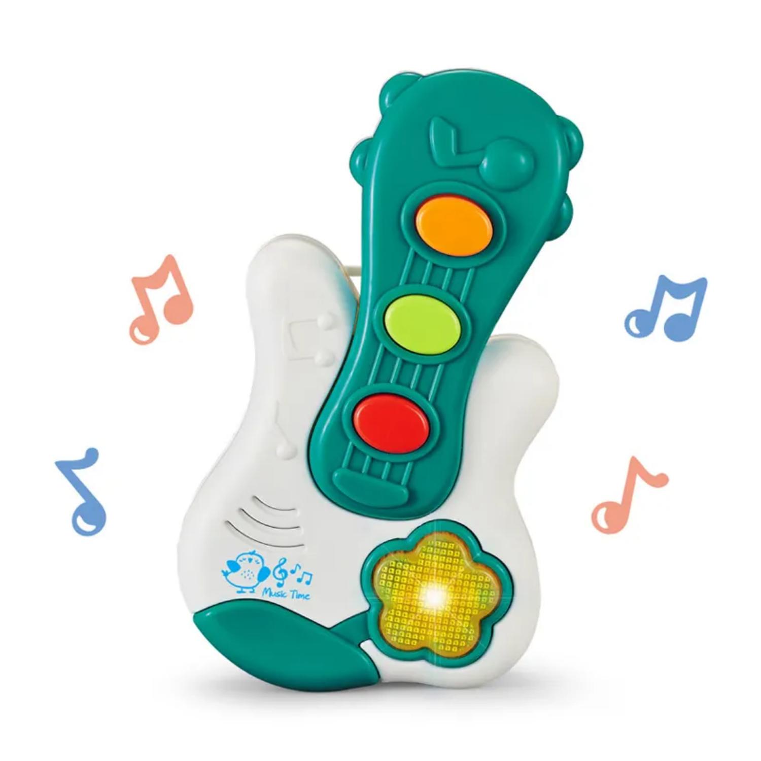 JUGUETE PIANO MÚSICAL CON LUCES SONIDOS FORMA GUITARRA BEBE - 2