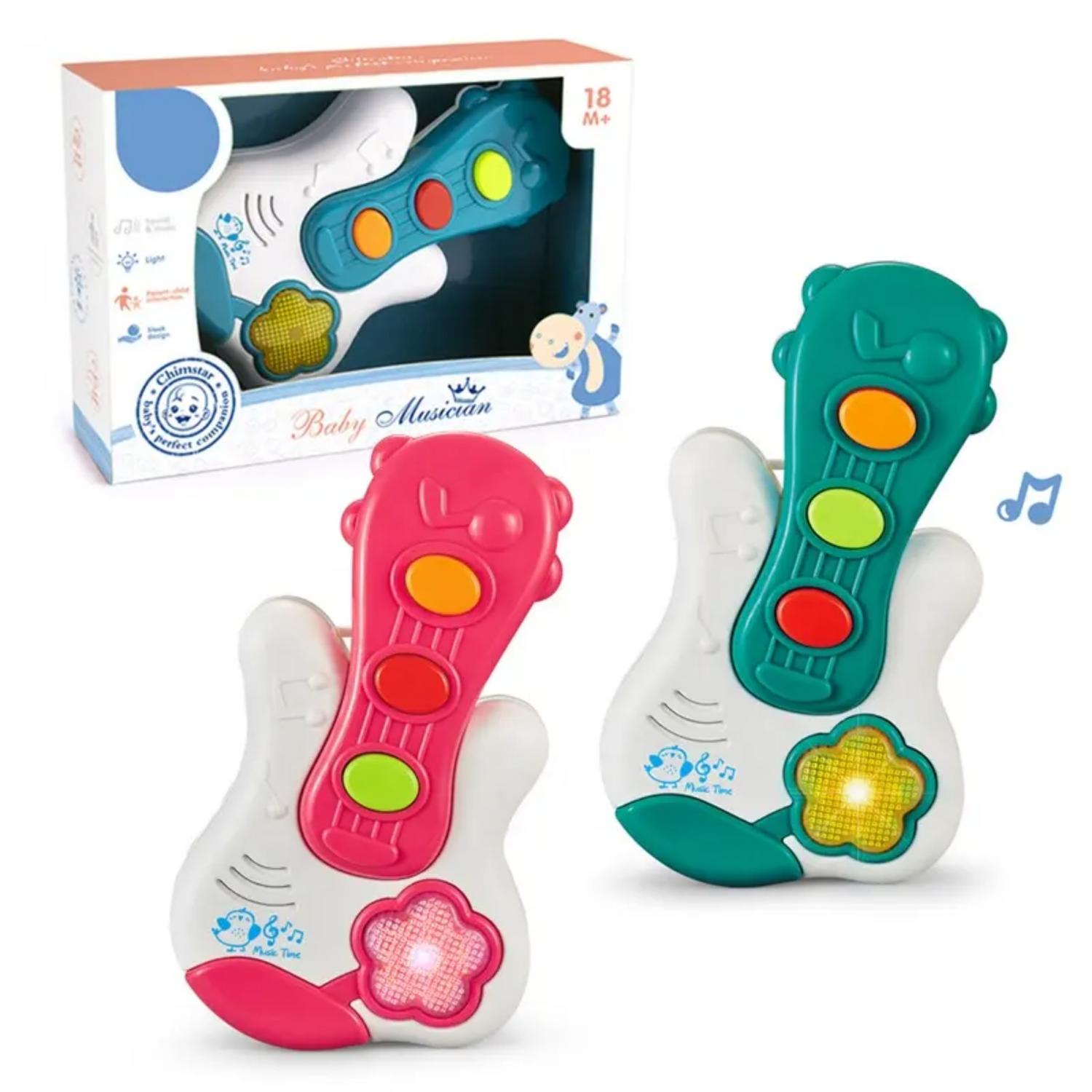 JUGUETE PIANO MÚSICAL CON LUCES SONIDOS FORMA GUITARRA BEBE - 3