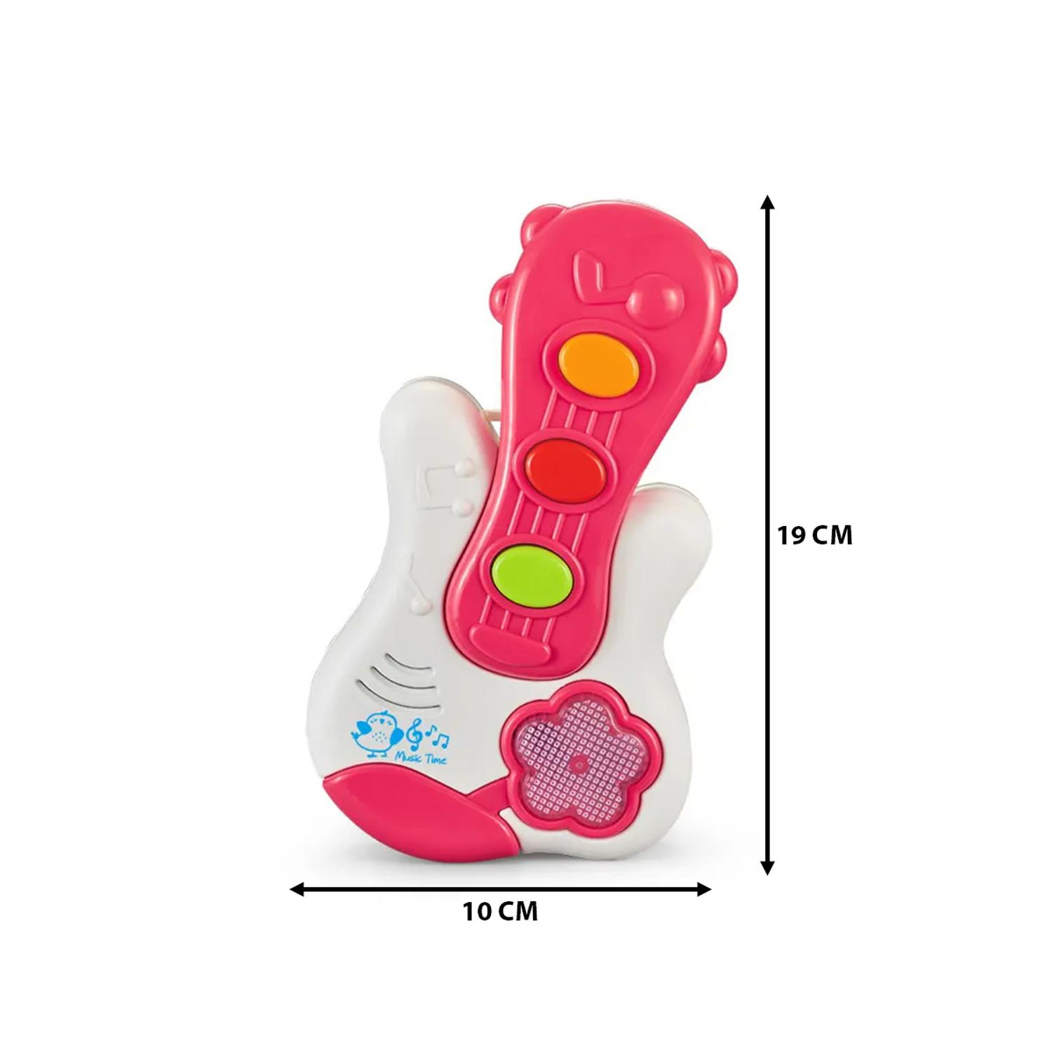 JUGUETE PIANO MÚSICAL CON LUCES SONIDOS FORMA GUITARRA BEBE - 5