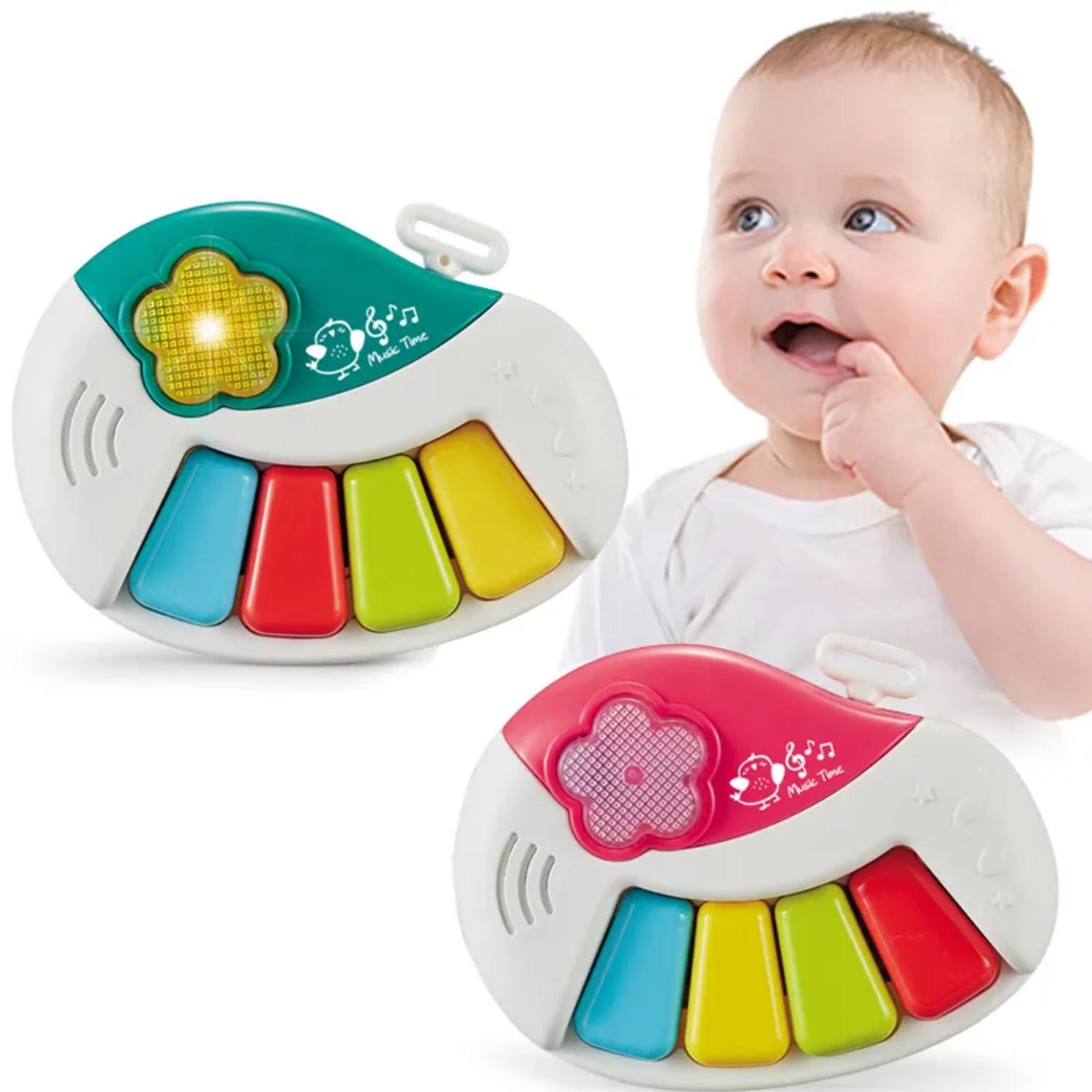JUGUETE PIANO MÚSICAL CON LUCES SONIDOS INTERACTIVO BEBE - 3