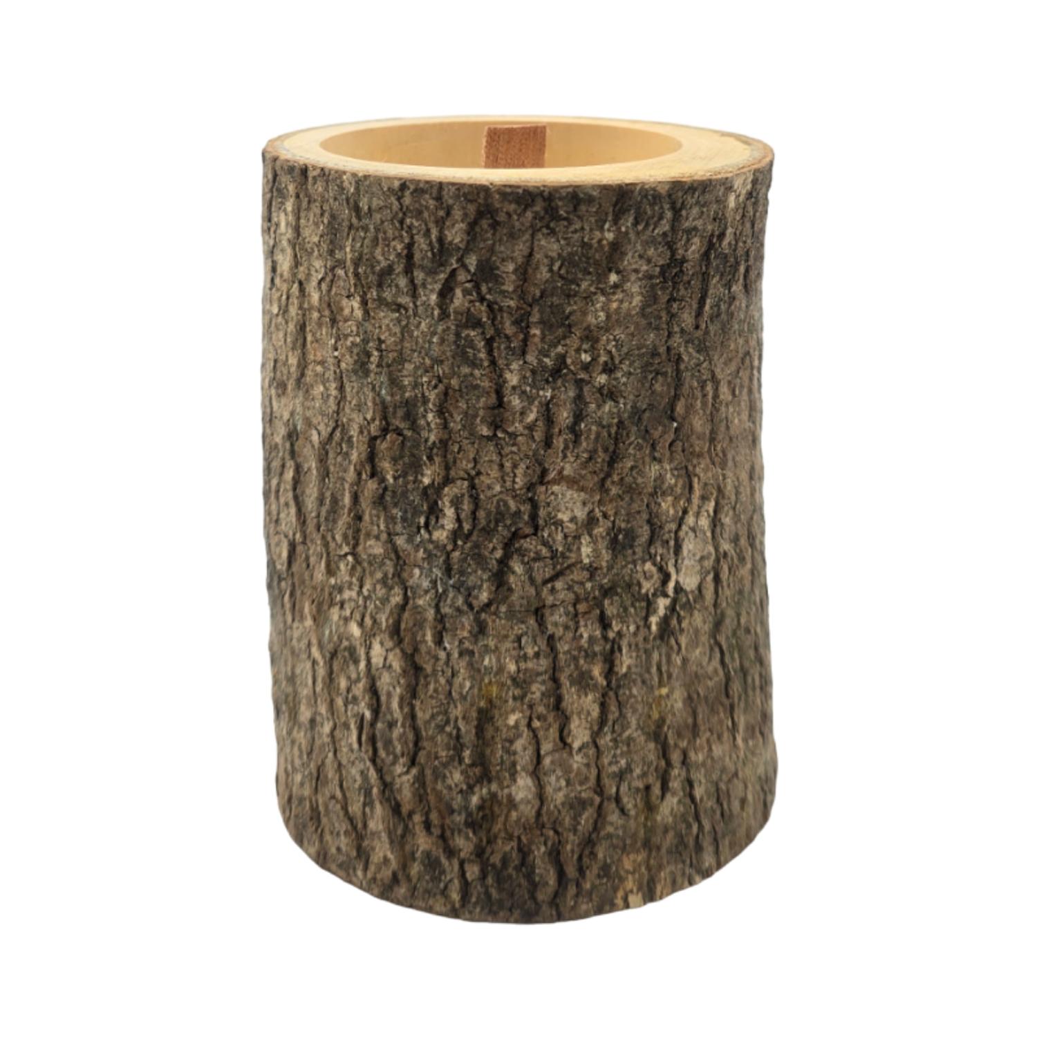 VELA AROMATICA ECOLOGICA EN TRONCO DE MADERA FRAGANCIA DECO - 4