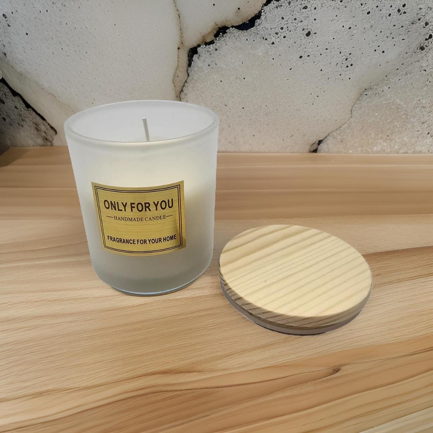 SET 3 VELA AROMATICA ELEGANTE FRAGANCIA DURADERA VASO BLANCO - 7