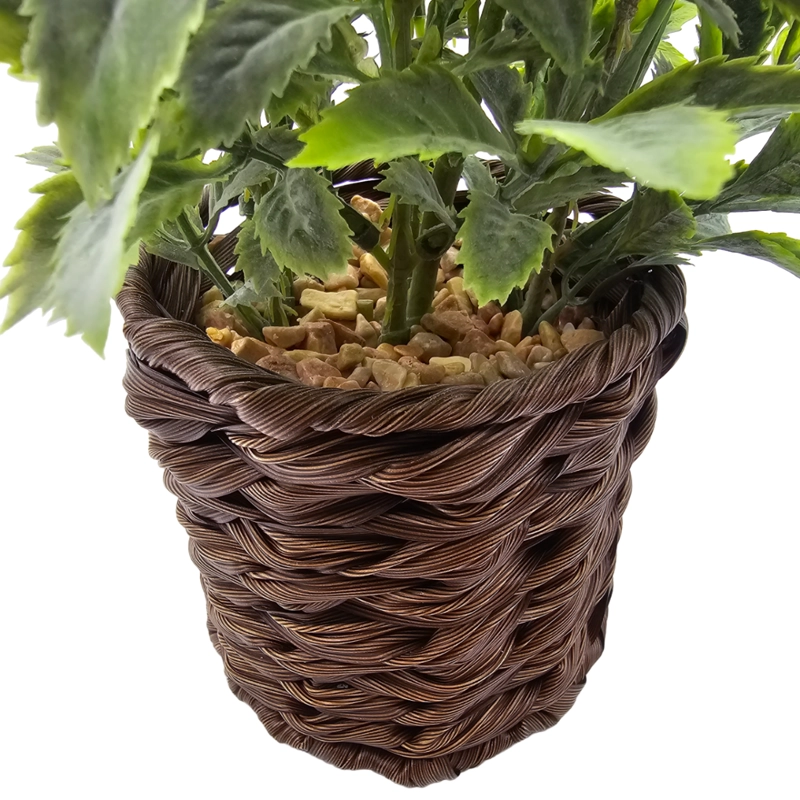 PLANTA ARTIFICIAL LAVANDA DECORATIVA MACETERO DE RATTAN DECO - 6