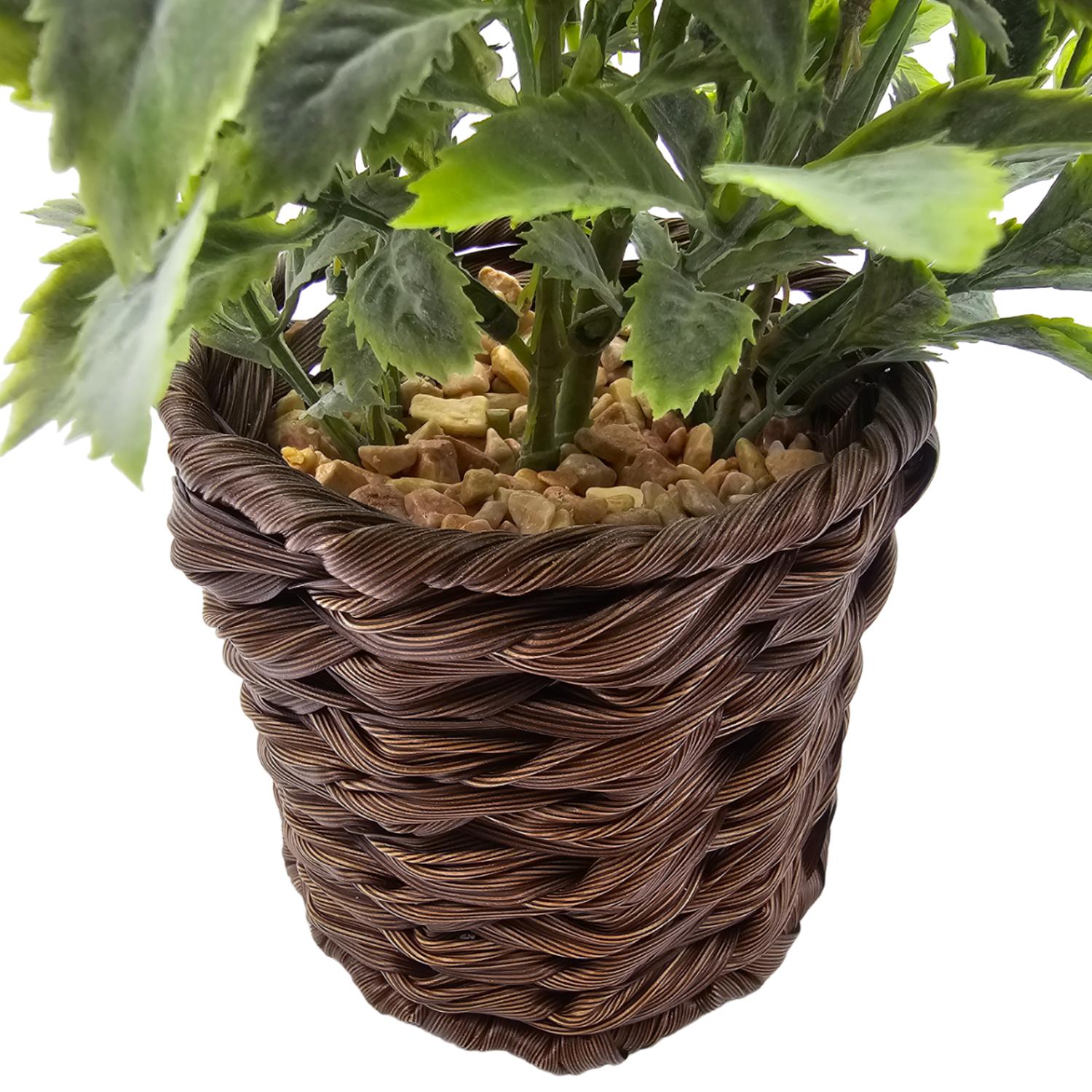 PLANTA ARTIFICIAL LAVANDA DECORATIVA MACETERO DE RATTAN DECO - 6