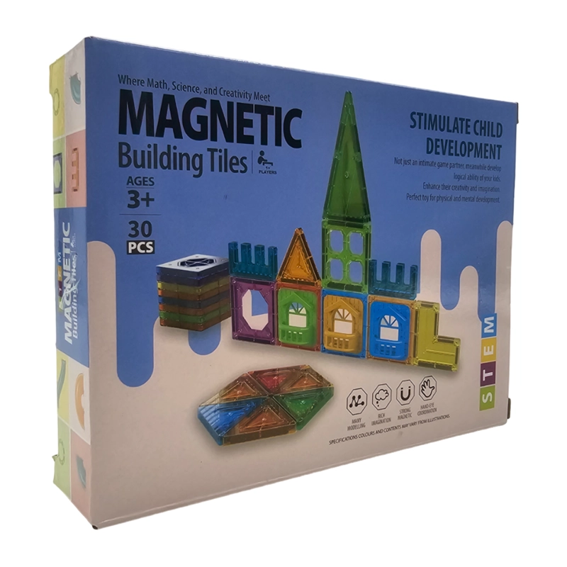 SET CONSTRUCCION MAGNETICO PIEZAS MAGNETICAS 30 PIEZAS