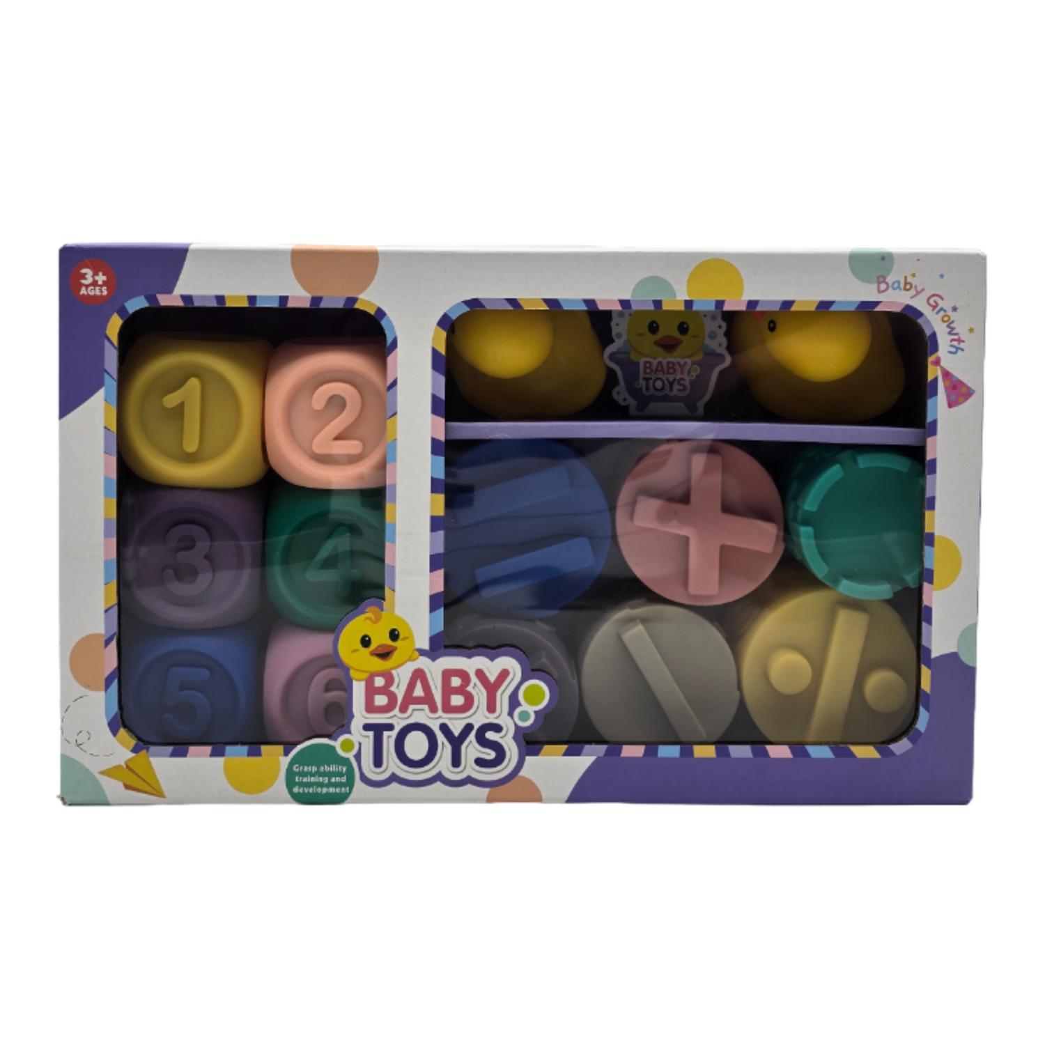 JUGUETE SENSORIAL DIDACTICO PARA BEBE APILABLE BLOQUES SUAVE - 2