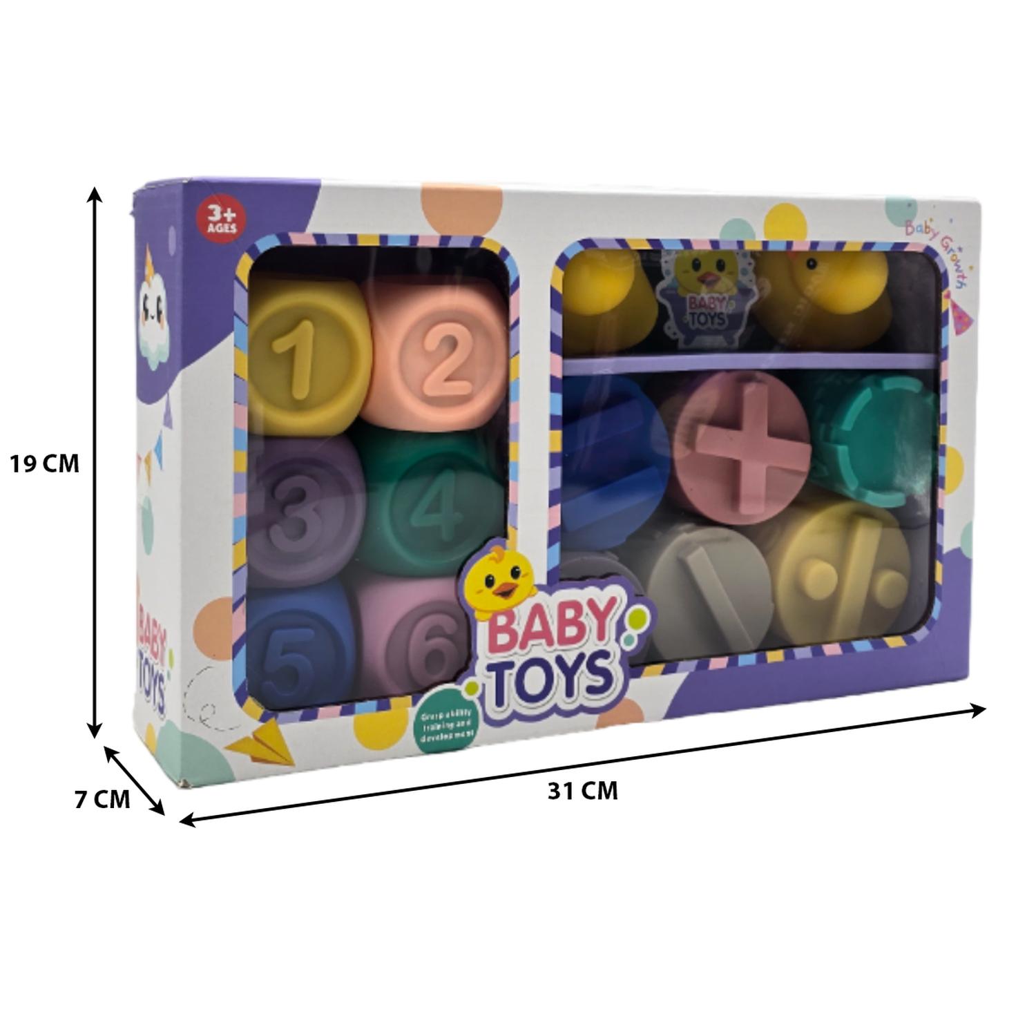 JUGUETE SENSORIAL DIDACTICO PARA BEBE APILABLE BLOQUES SUAVE - 3