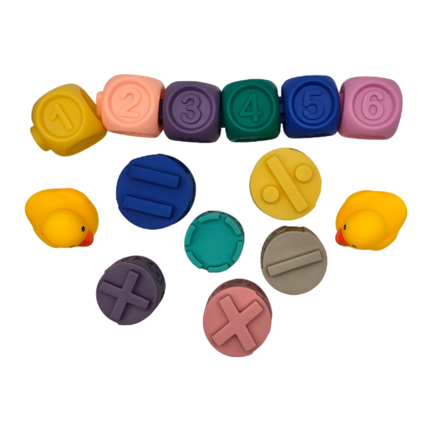 JUGUETE SENSORIAL DIDACTICO PARA BEBE APILABLE BLOQUES SUAVE - 4