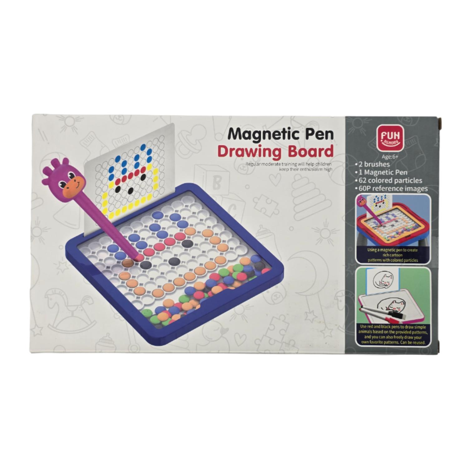 PIZARRA MÁGICA DIBUJO MAGNÉTICO NIÑOS DIDÁCTICOS ROSA - 1
